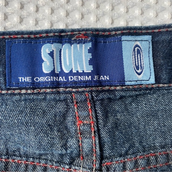 Vintage Y2K Denim Skirt with Red Embroidery - Picture 12 of 12